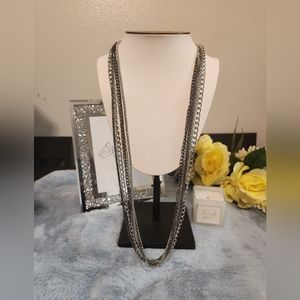 PAPARAZZI LONG MULTIPLE NECKLACES WITH MATCHING EARRINGS NWT